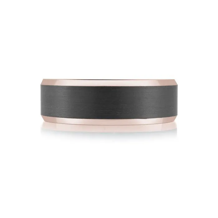 Mardini 14K Gold and Carbon Fiber Mens Band