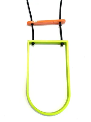 MENEO- Long Semi Oval Necklace (many colors available)