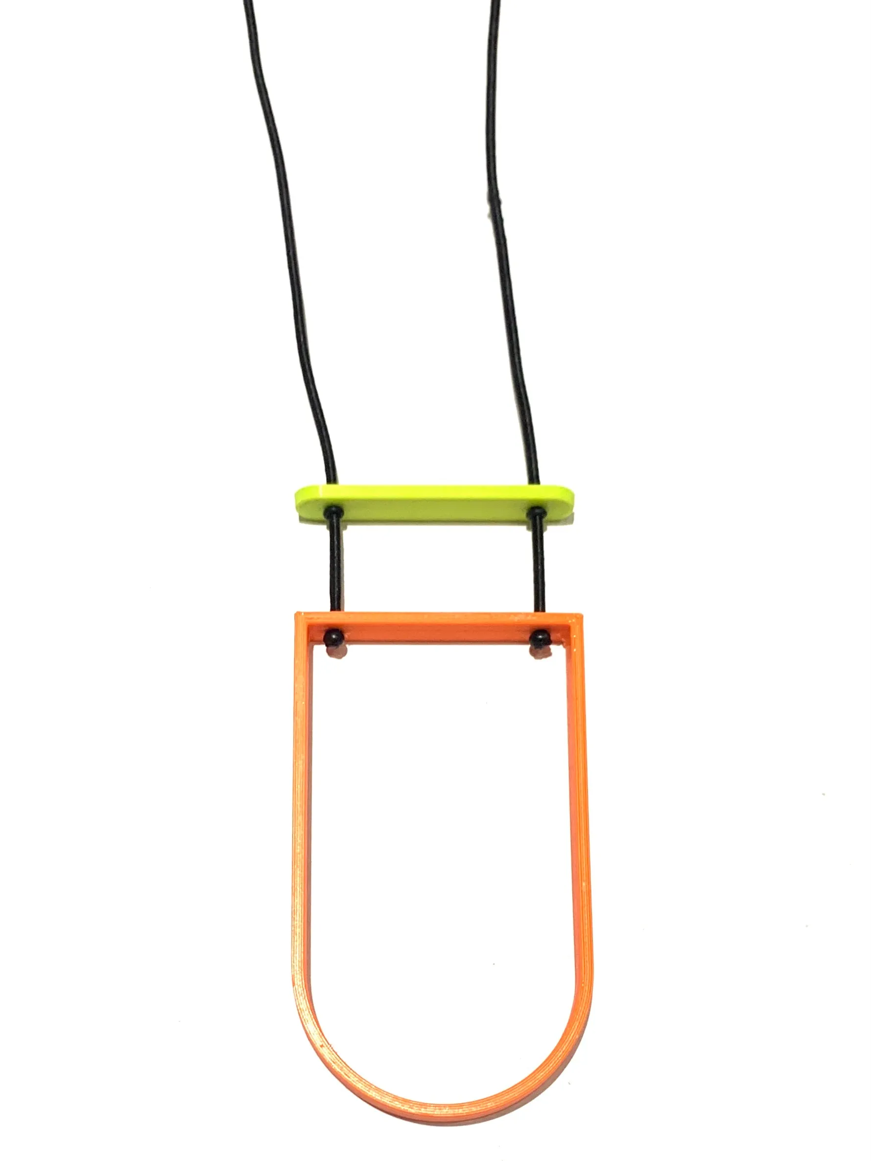 MENEO- Long Semi Oval Necklace (many colors available)