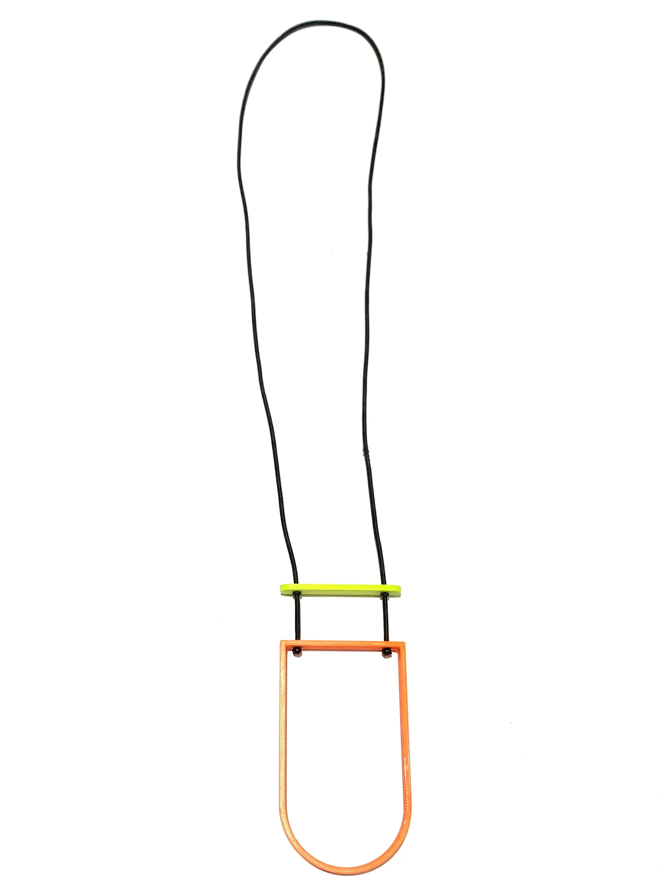 MENEO- Long Semi Oval Necklace (many colors available)