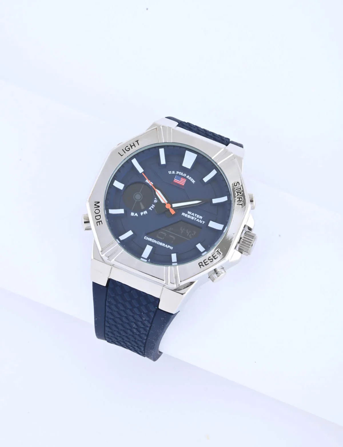 MEN'S BLUE STRAP ANA DIGI SPORTS WATCH