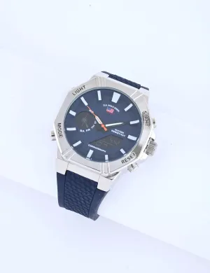 MEN'S BLUE STRAP ANA DIGI SPORTS WATCH