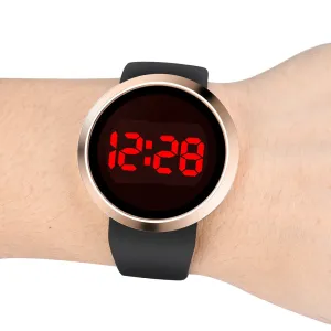 Men's Electronic Watches Luxury Brand Fashion Waterproof Men's LED Touch Screen Day Date Silicone Wrist Watch relogio feminino