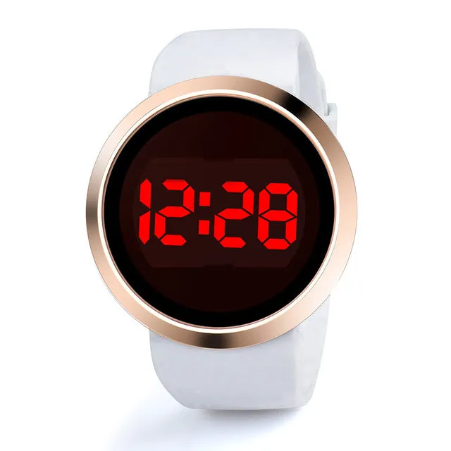 Men's Electronic Watches Luxury Brand Fashion Waterproof Men's LED Touch Screen Day Date Silicone Wrist Watch relogio feminino