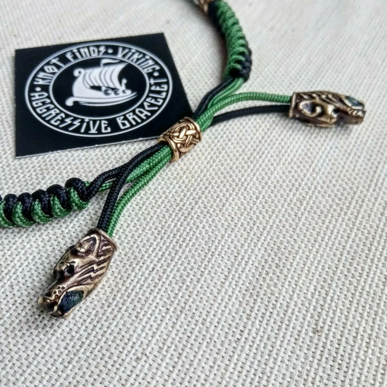 Mens necklace. Paracord necklace with beads. Mens Choker. Mjolnir necklace. Celtic knot. Nordic necklace.