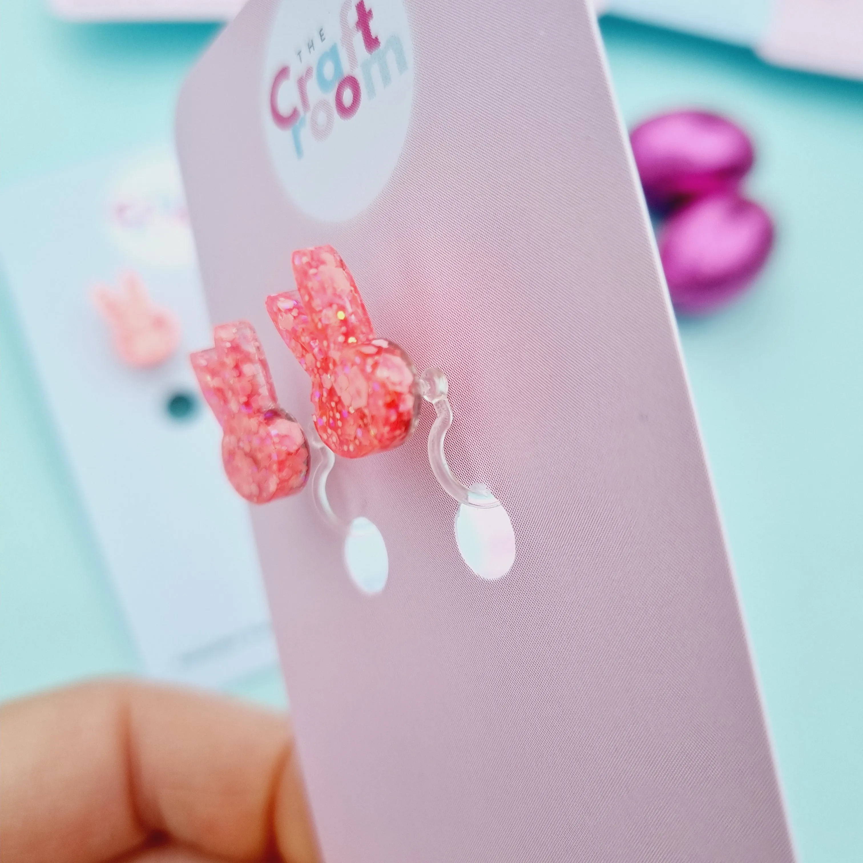 Mini bunny clip on