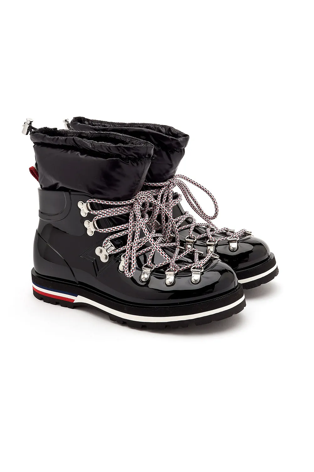 Moncler Inaya Women's Rubber and Down Ankle Boots Black
