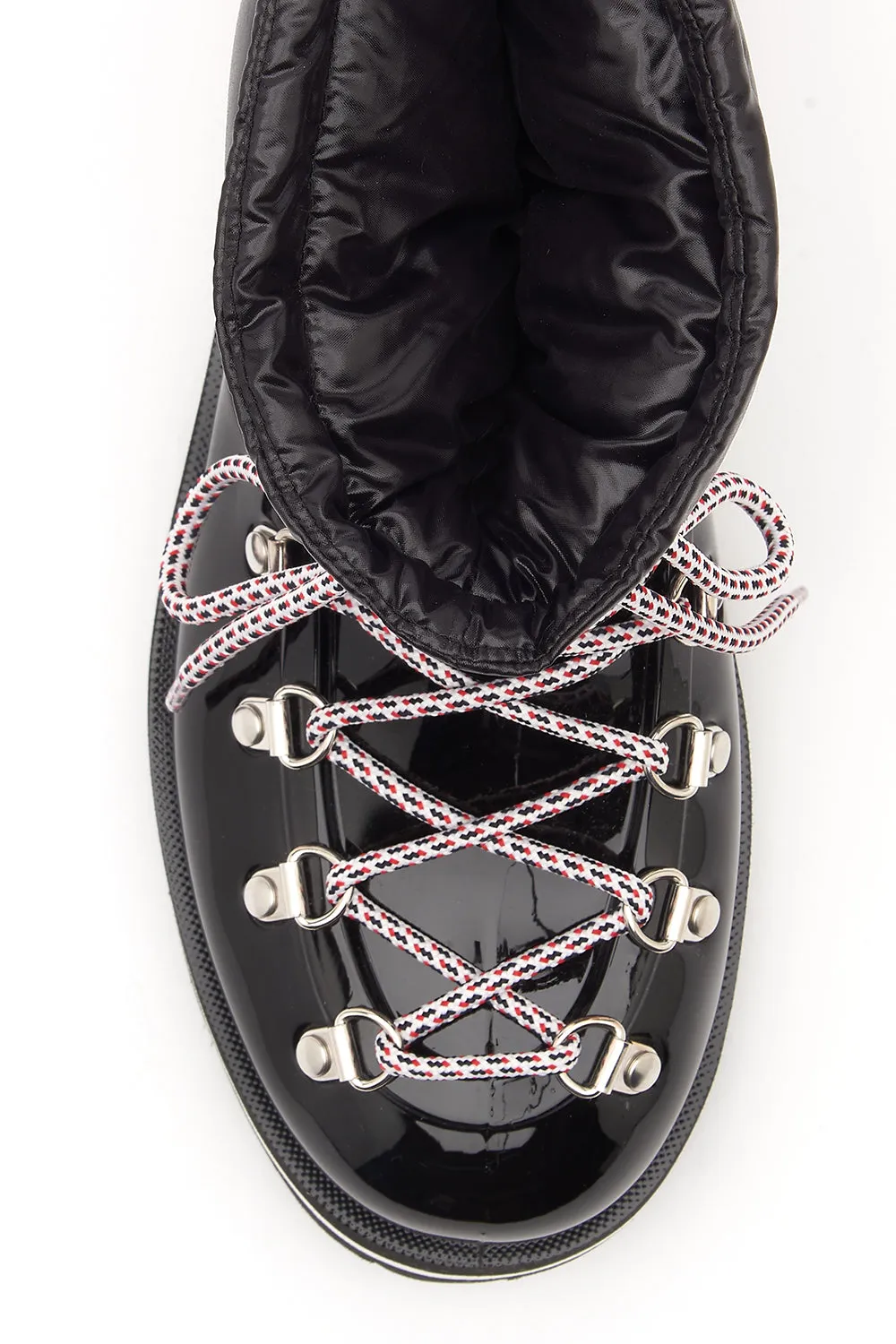 Moncler Inaya Women's Rubber and Down Ankle Boots Black