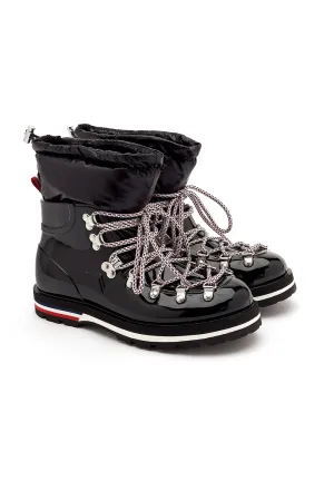Moncler Inaya Women's Rubber and Down Ankle Boots Black