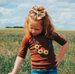 Necklace | FLORAL | Triple Sunflower