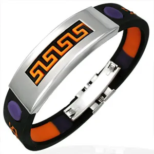 Neon Greek Key Bracelet