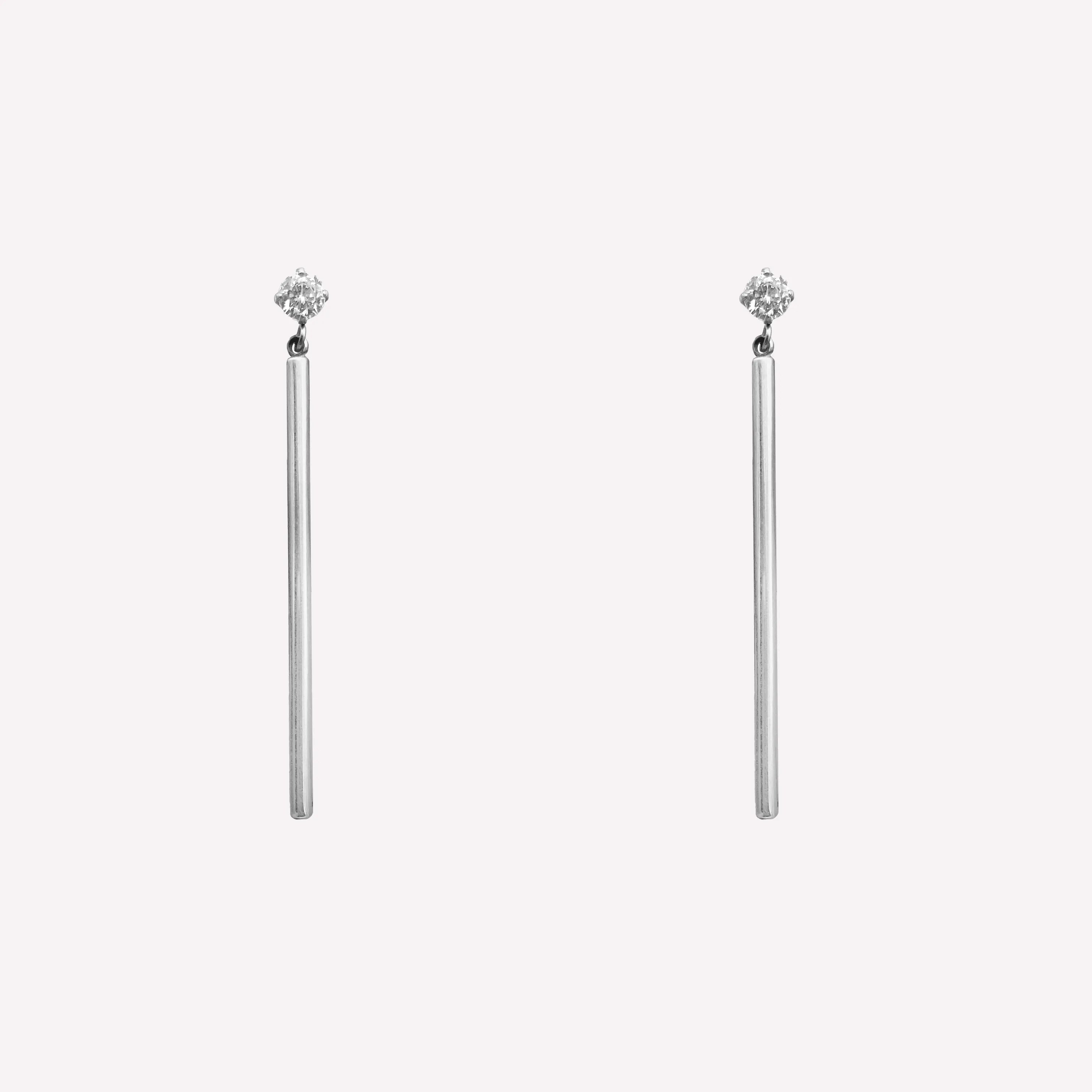 NIGHT OUT DANGLE CLIP-ON EARRINGS IN SILVER