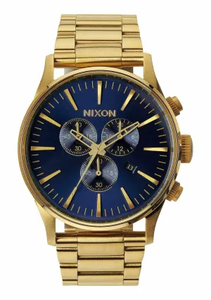 Nixon Sentry Chrono Gold And Blue Sunray A386-1922-00