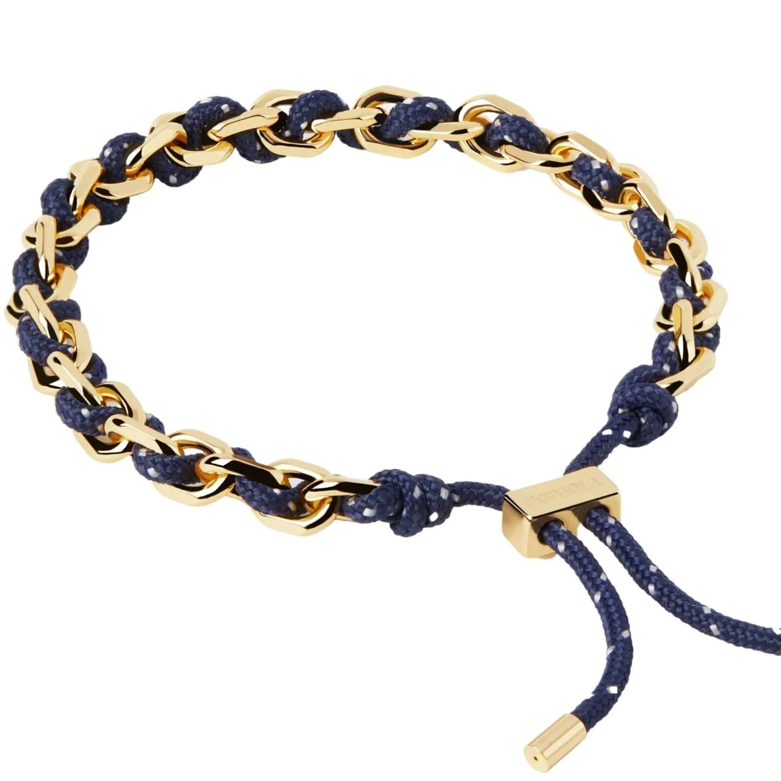 PDPAOLA Midnight Rope & Gold Chain Bracelet