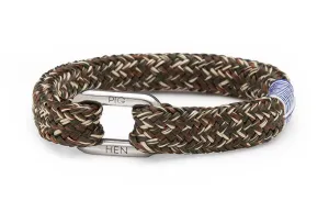 PIG & HEN - Limp Lee Rope Bracelet - Army/Brown/Sand