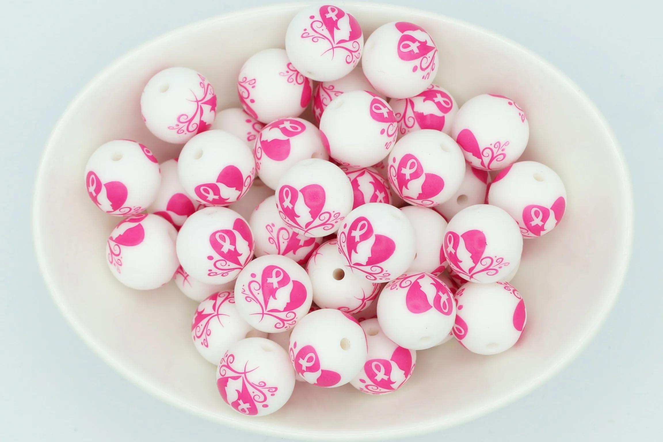Pink Ribbon Heart