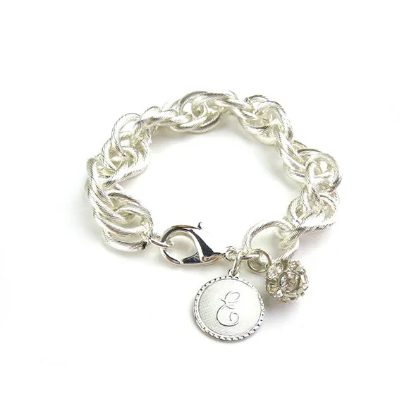 Preston Charm Bracelet - Rhinestone