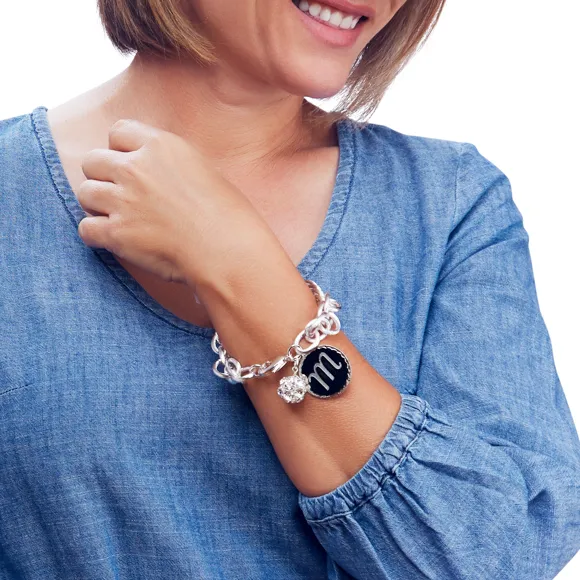 Preston Charm Bracelet - Rhinestone