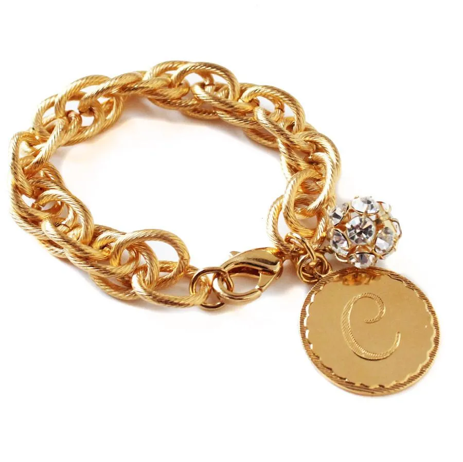 Preston Charm Bracelet - Rhinestone