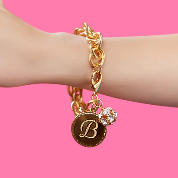 Preston Charm Bracelet - Rhinestone