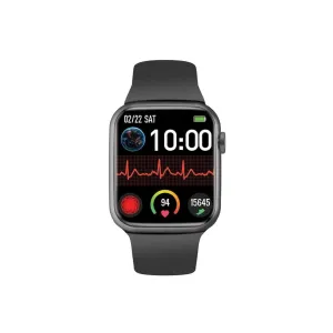 Promate Xwatch-B19 ActivLife Fitness Smartwatch = 1.9” Display Bluetooth Calling, IP67 Water Resistant, Voice Assistant, 15 Days Battery Life, 30 Sports Modes, Real-time HR Monitor, 100  Watch Faces