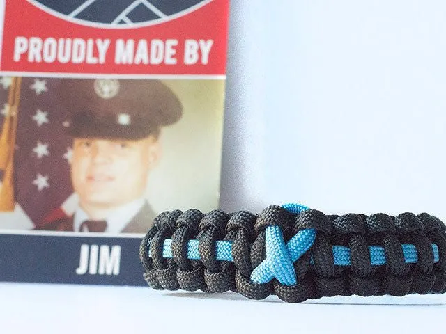 Prostate Cancer Awareness Paracord Bracelet