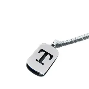 Punk A-Z Initial Tag Letter Necklaces