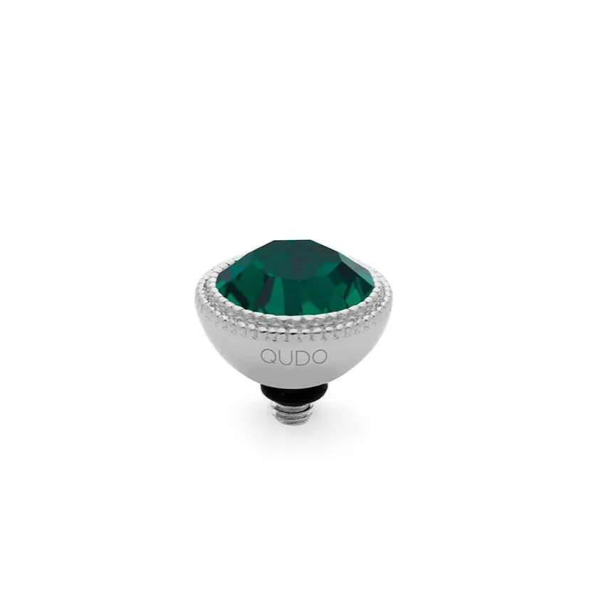 Qudo Fabero 11mm Silver Topper - Emerald