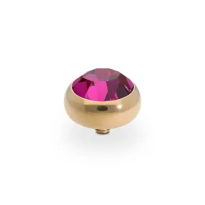 Qudo Sesto 10mm Gold Topper - Fuchsia