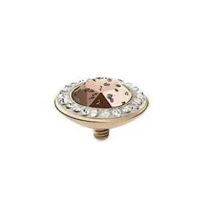 Qudo Tondo Deluxe 13mm Gold Topper - Rose Patina