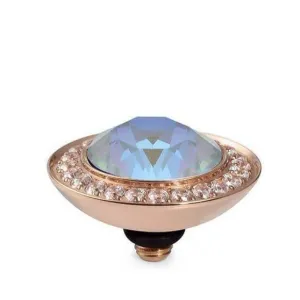Qudo Tondo Deluxe 13mm Rose Gold Topper - Serene Gray Delite
