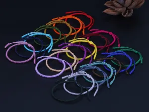 "Colors of Life" Lucky Handmade Buddhist Knots Rope Bracelet