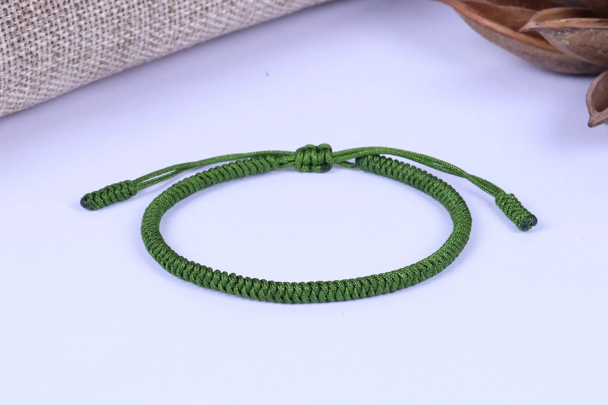 "Colors of Life" Lucky Handmade Buddhist Knots Rope Bracelet