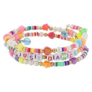 "JUST DANCE" Beaded Coil Bracelet