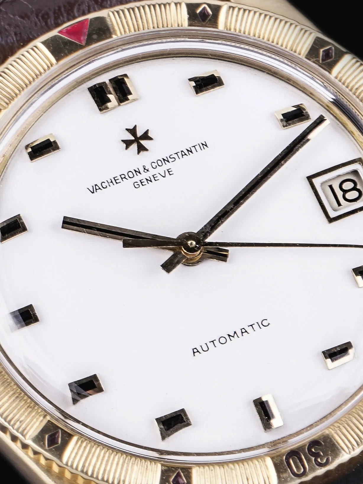 *Rare* 1960s Vacheron Constantin Turnograph (Ref. 6782) "Porcelain Dial"