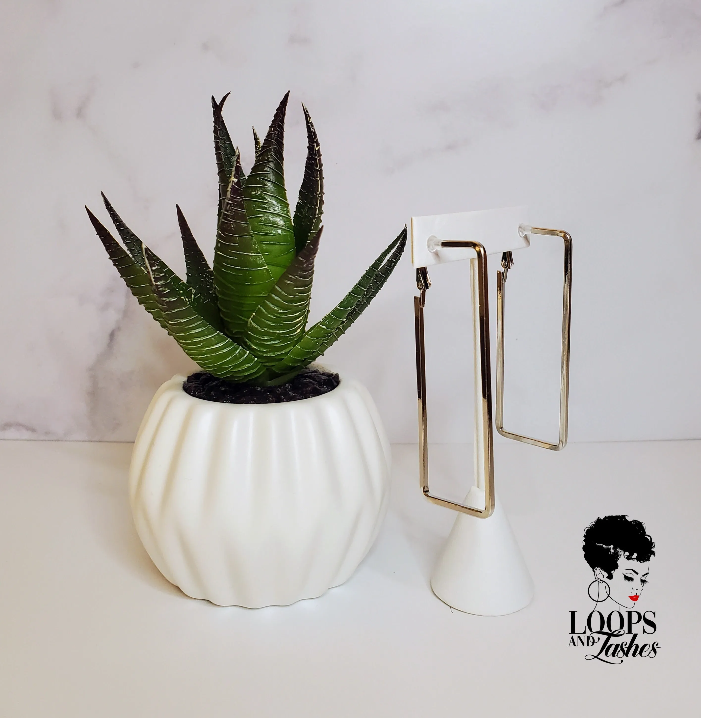 Rectanglement Earrings (Clip-on)