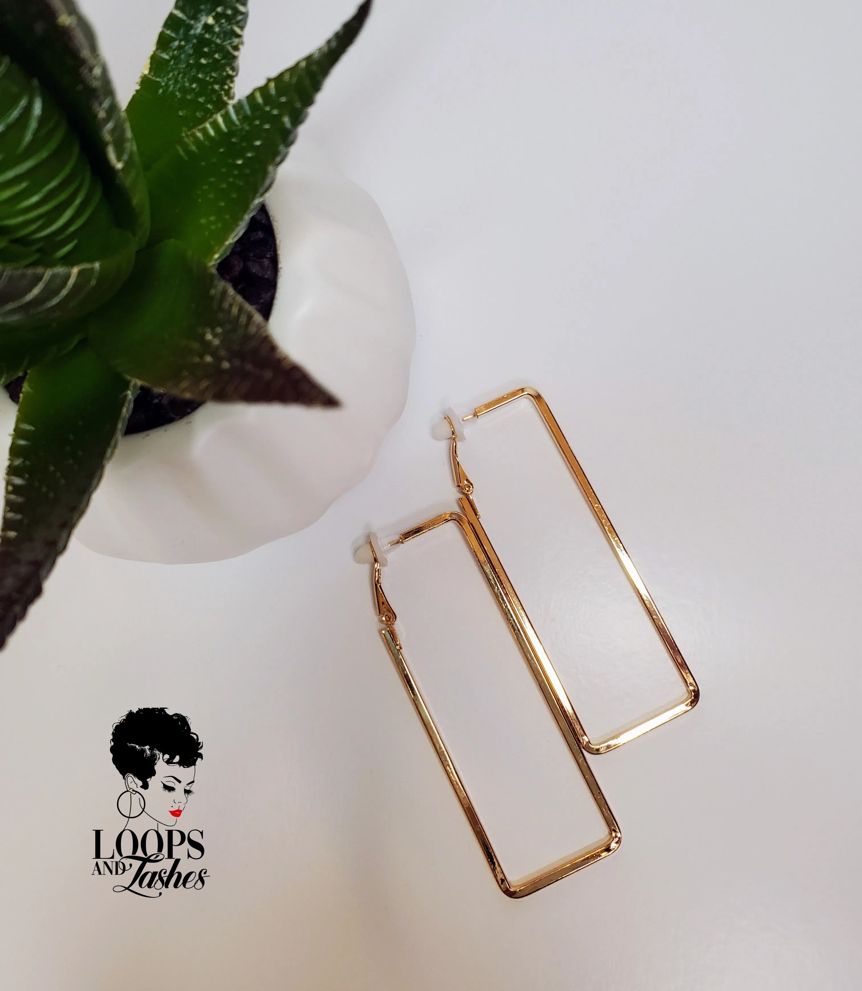 Rectanglement Earrings (Clip-on)