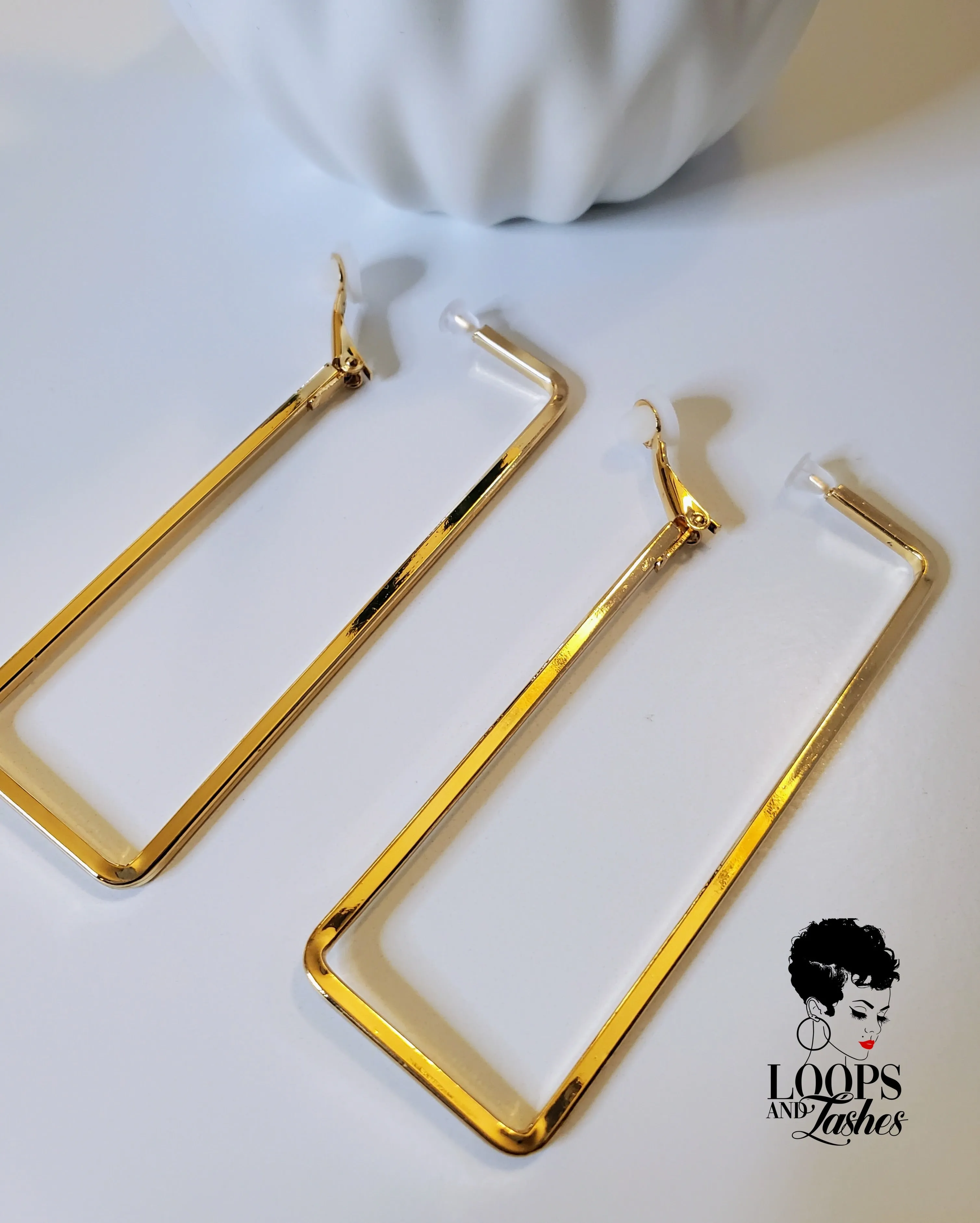 Rectanglement Earrings (Clip-on)