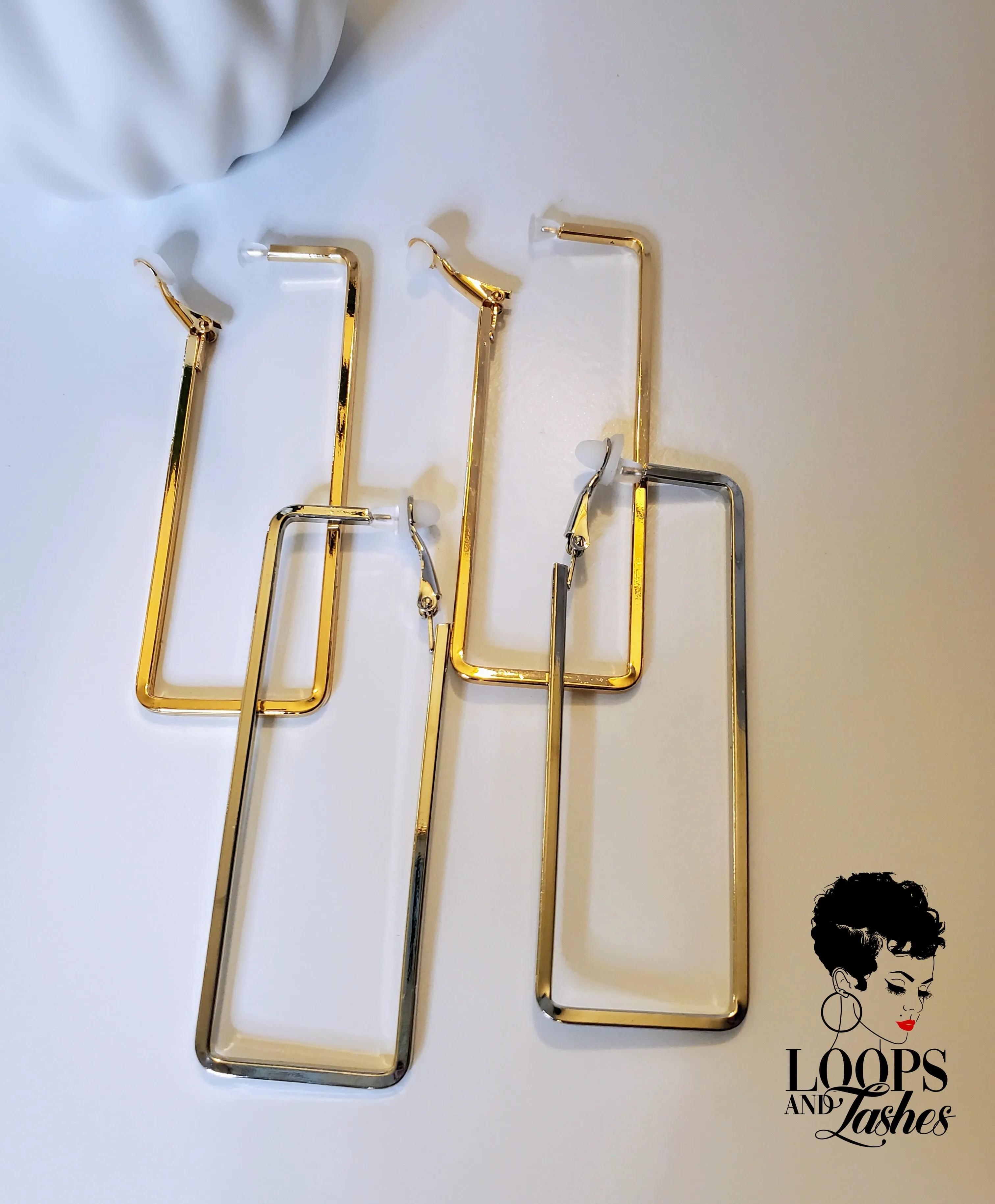 Rectanglement Earrings (Clip-on)