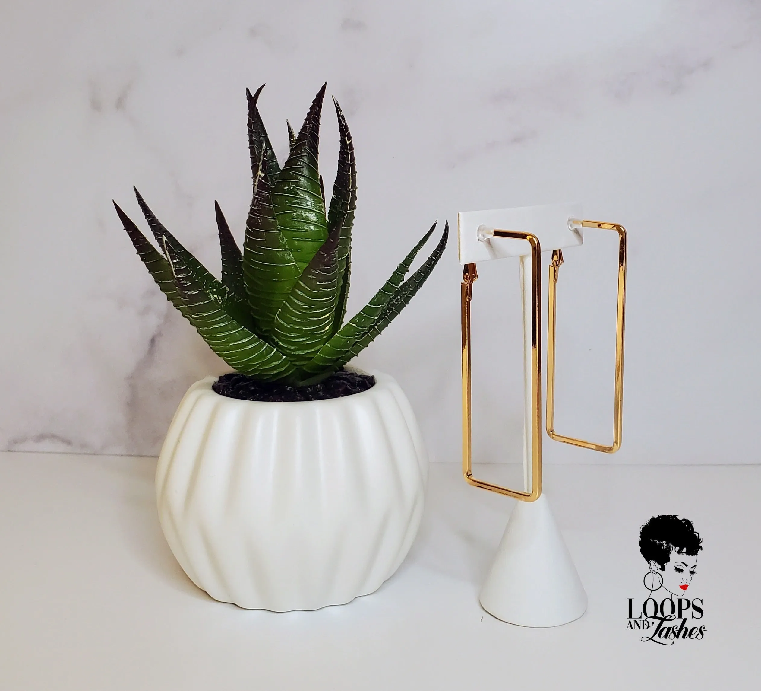 Rectanglement Earrings (Clip-on)