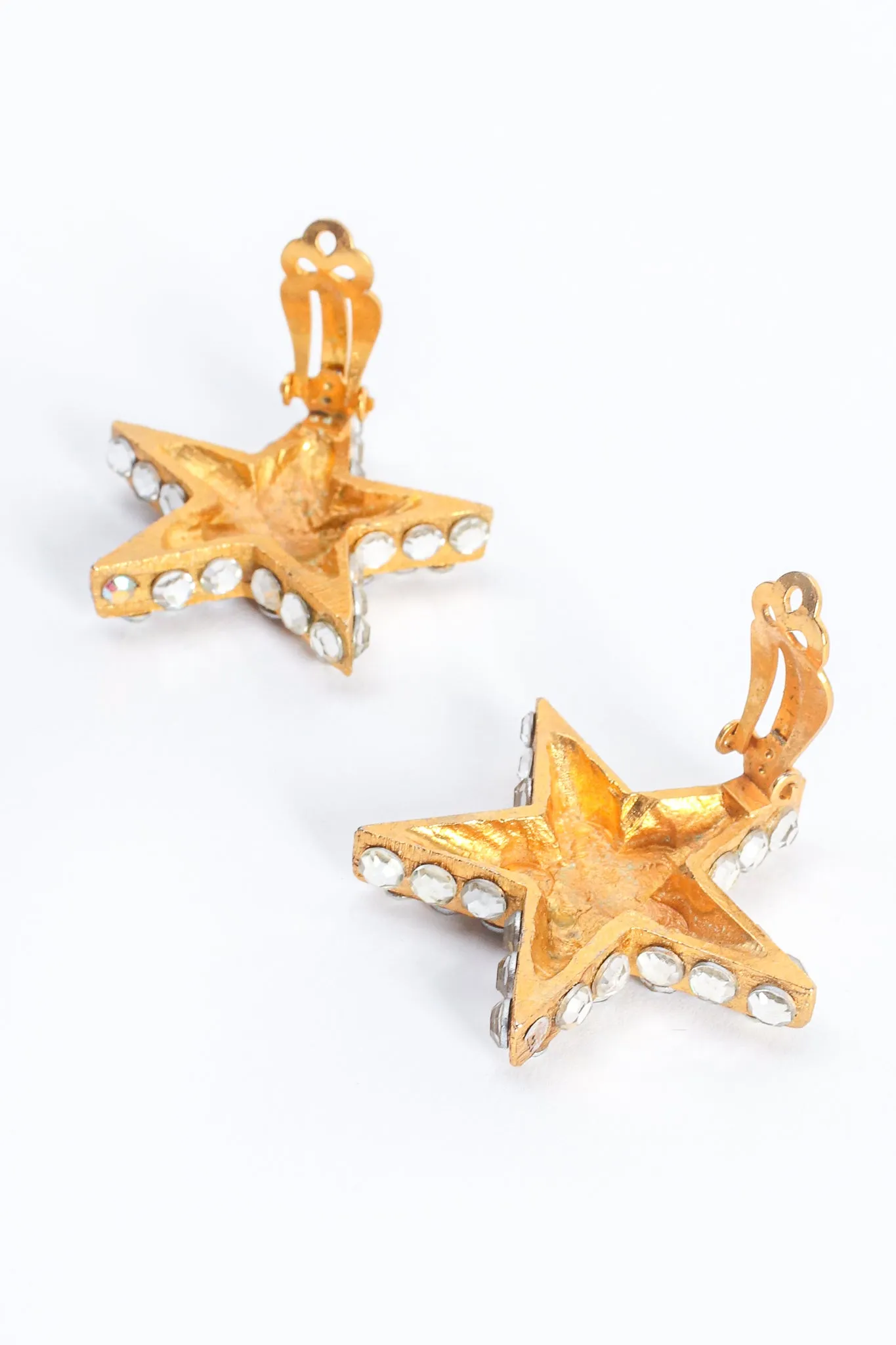 Rhinestone Star Earrings & Hair Clip Set