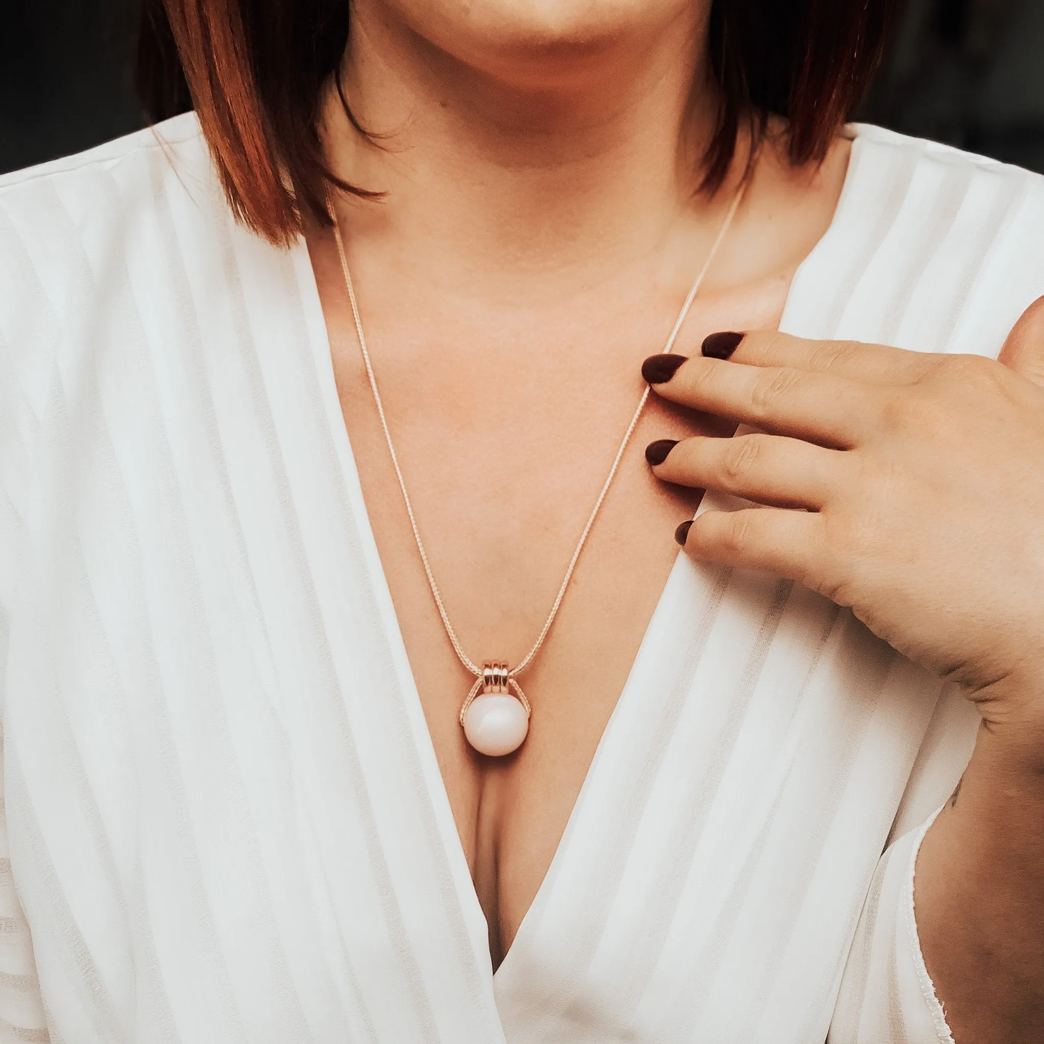 Rose Pearl Pendant