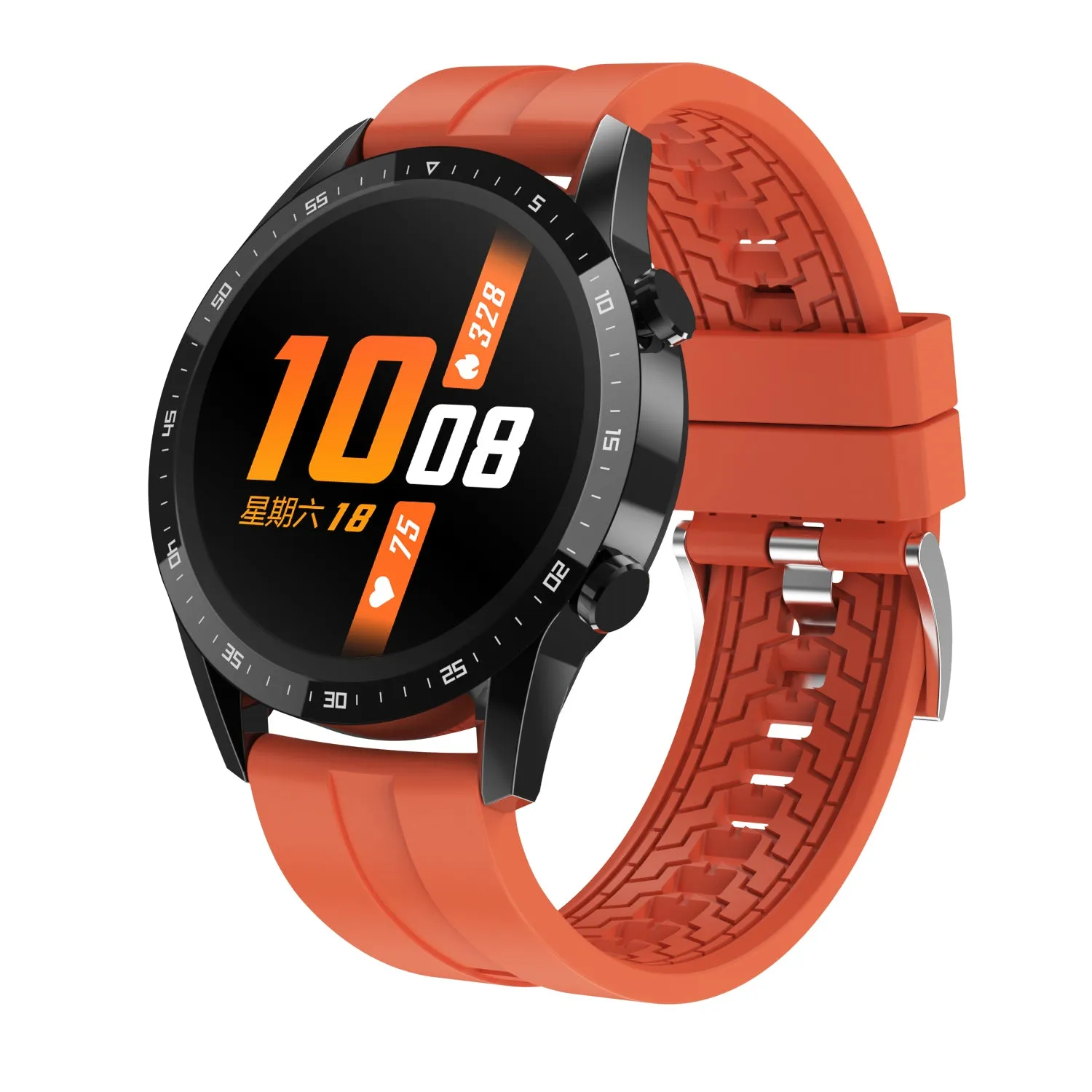 Round Smart Watch T30 With DIY Watch Face ip67 Waterproof Heart Rate Checker For Custom Smart Watch