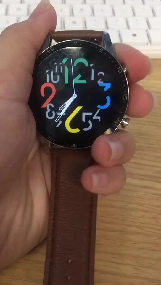 Round Smart Watch T30 With DIY Watch Face ip67 Waterproof Heart Rate Checker For Custom Smart Watch