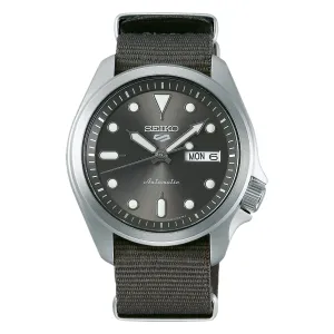 Seiko 5 Sports Grey Nylon 24 Jewels Watch SRPE61 SRPE61K SRPE61K1