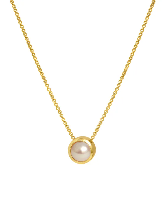 Signature Midi Pendant-Pearl