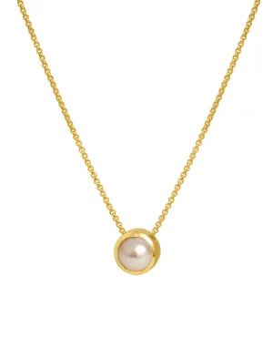 Signature Midi Pendant-Pearl