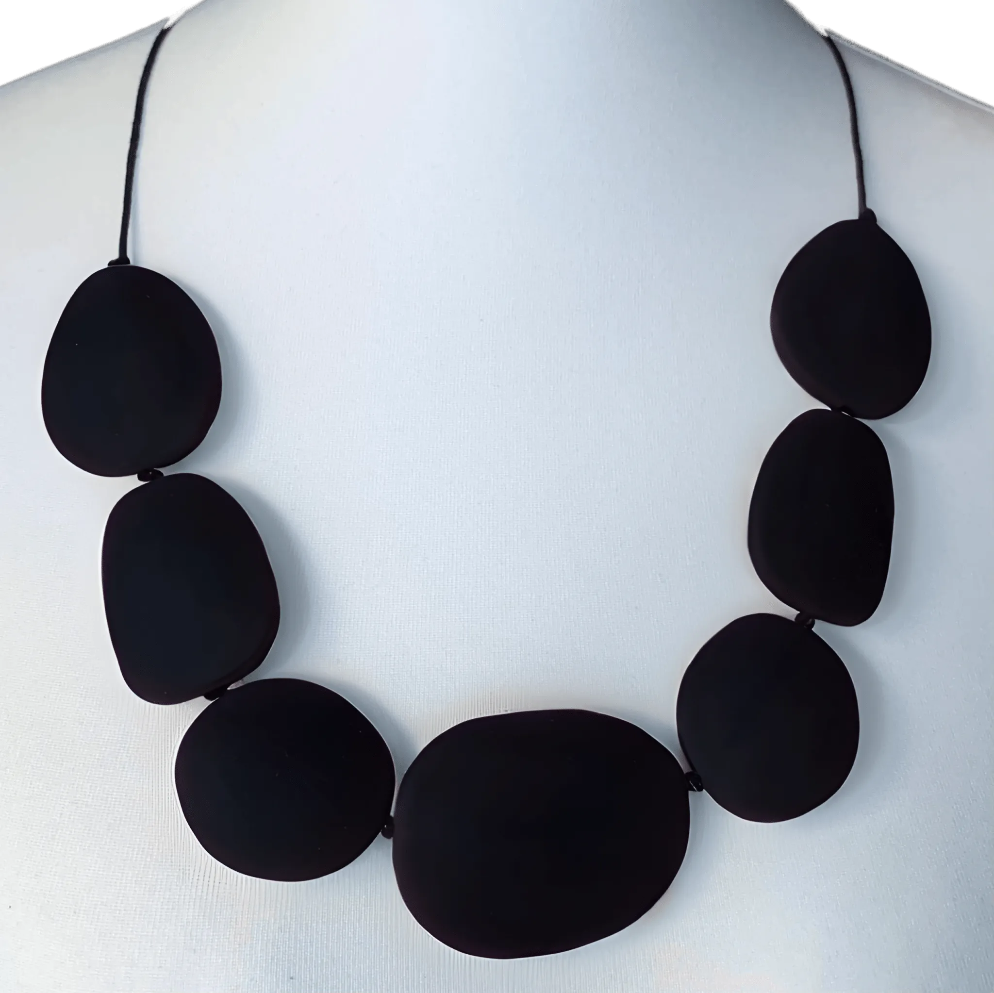 Silicone Teething Necklace - Black