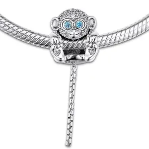 Sitting Monkey Dangle Pendant Bead Charm