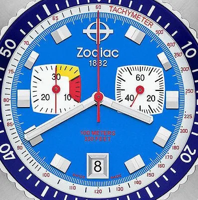 Sold!!! New Zodiac ZO3007 Blue Sea Dragon Limited Edition Chronograph Diving Watch Men